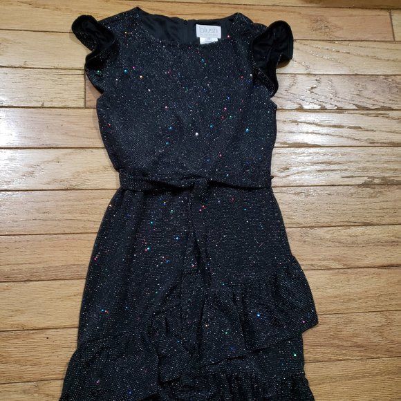 Blush Midnight Sparkle Girls Dress size 12 euc